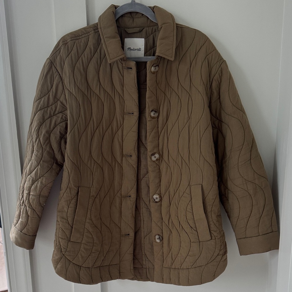 Madewell Quilted Belrose Shirt-Jacket Size S - Picture 2 of 13